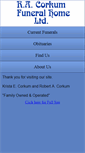 Mobile Screenshot of corkumfuneralhome.ca